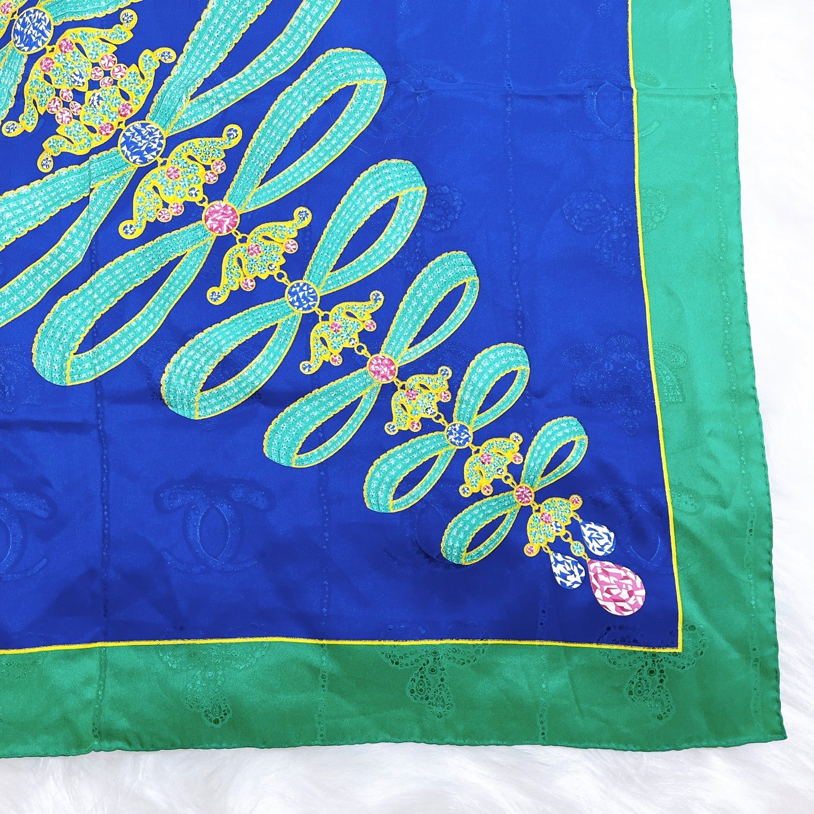 カルティエ シルクスカーフ 大判スカーフ パンサー 極美品