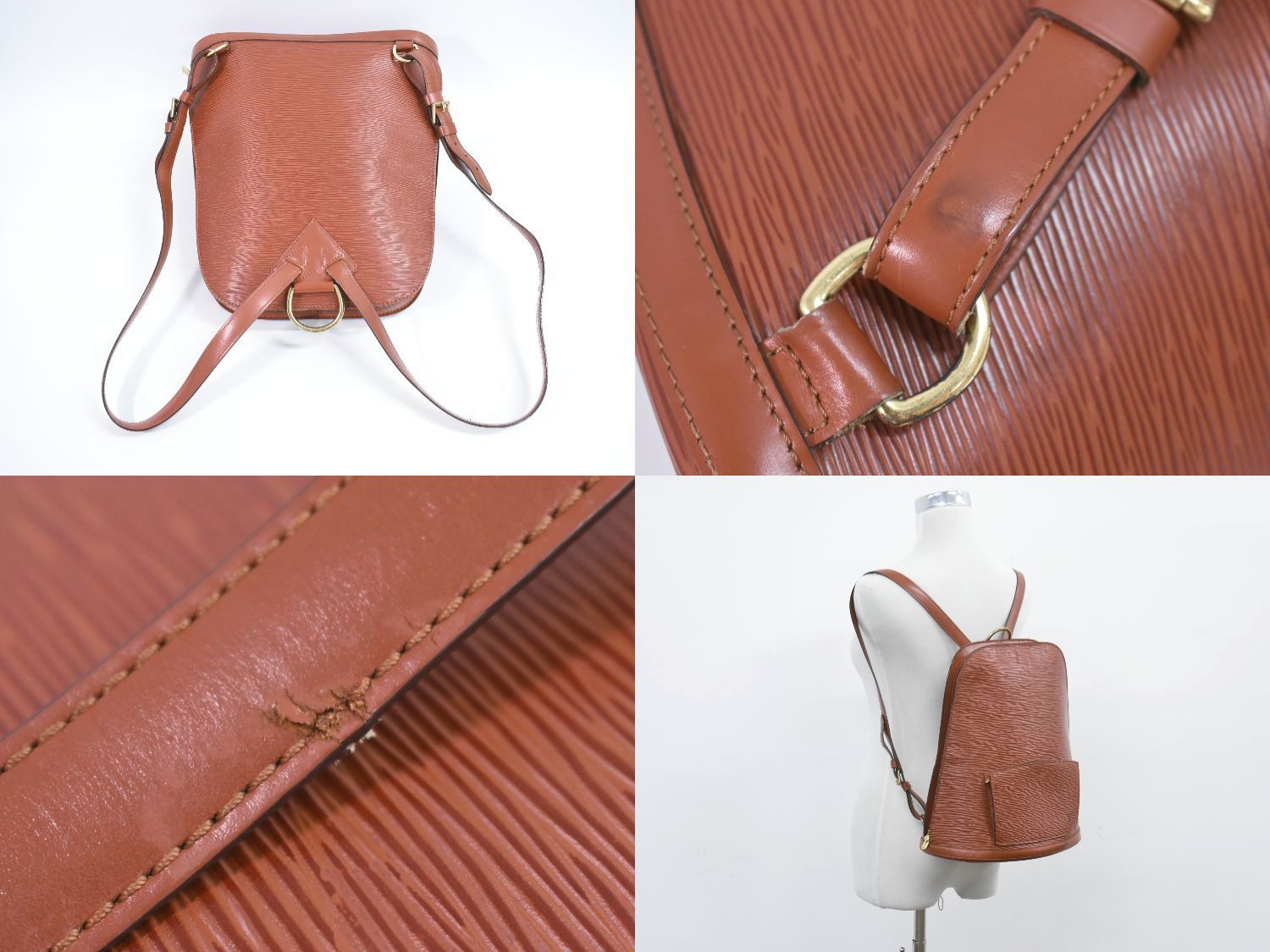 美品✨ルイヴィトン エピ コブラン レザー リュック ブラウン M52293 