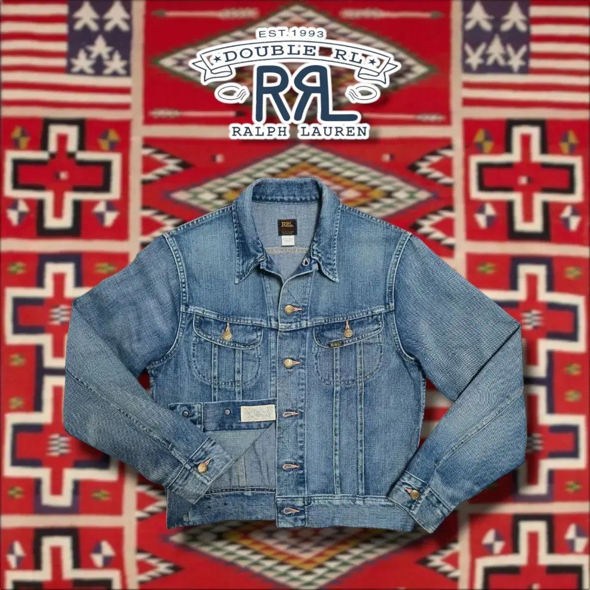XS RRL ダブルアールエル Lot271 リーランド デニム トラッカー ジャケット