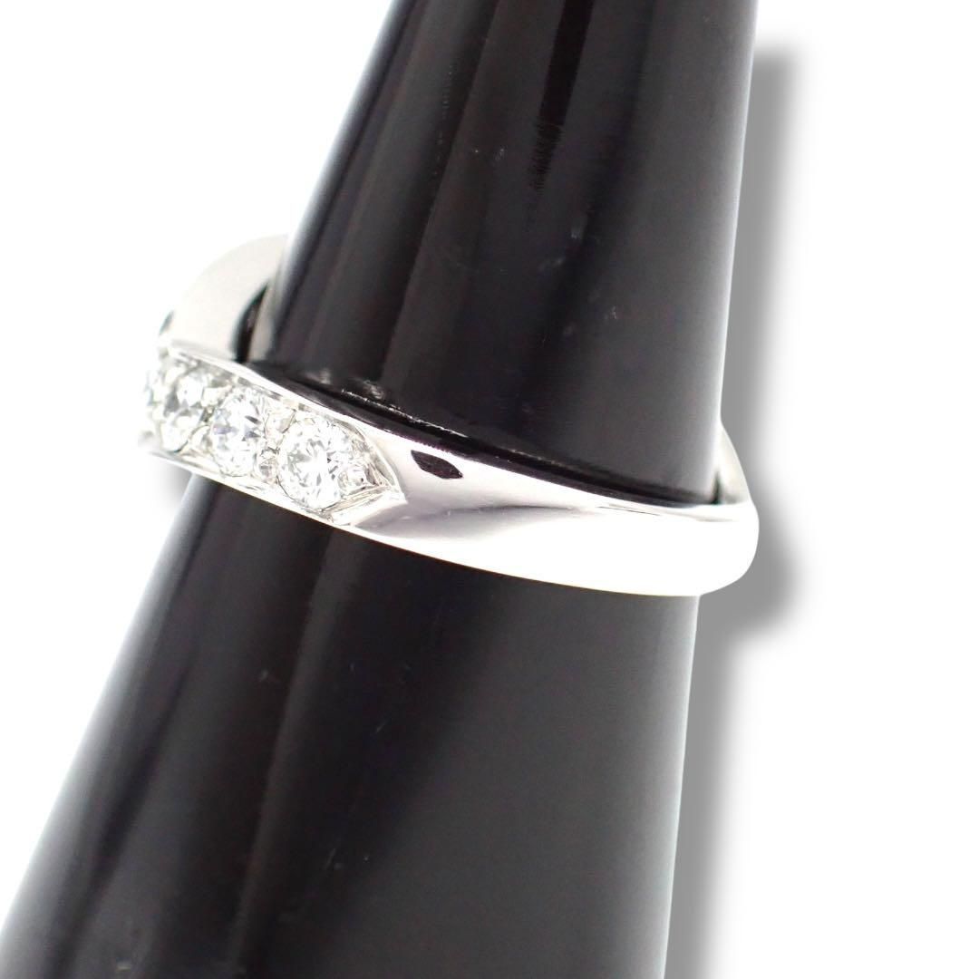 ティファニー 7号 Vバンド リング 指輪 7P ダイヤ Pt950 3942 - メルカリ