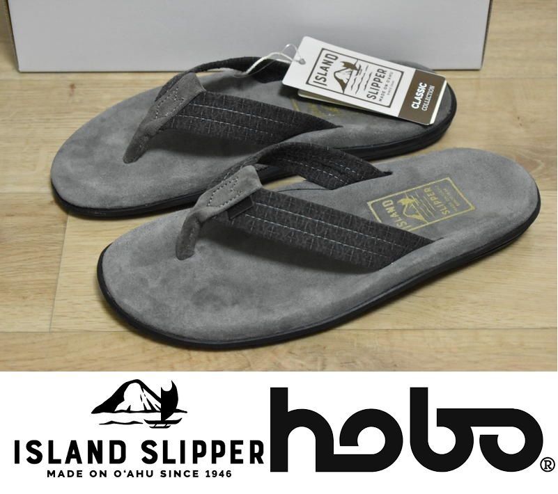 新品 アイランドスリッパ × hobo 刺し子 サンダル 7 25cm 定価2.2万 ホーボー ISLAND SLIPPER