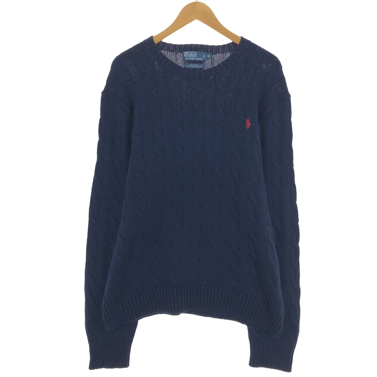 古着 ラルフローレン Ralph Lauren POLO by Ralph Lauren ケーブル編み 