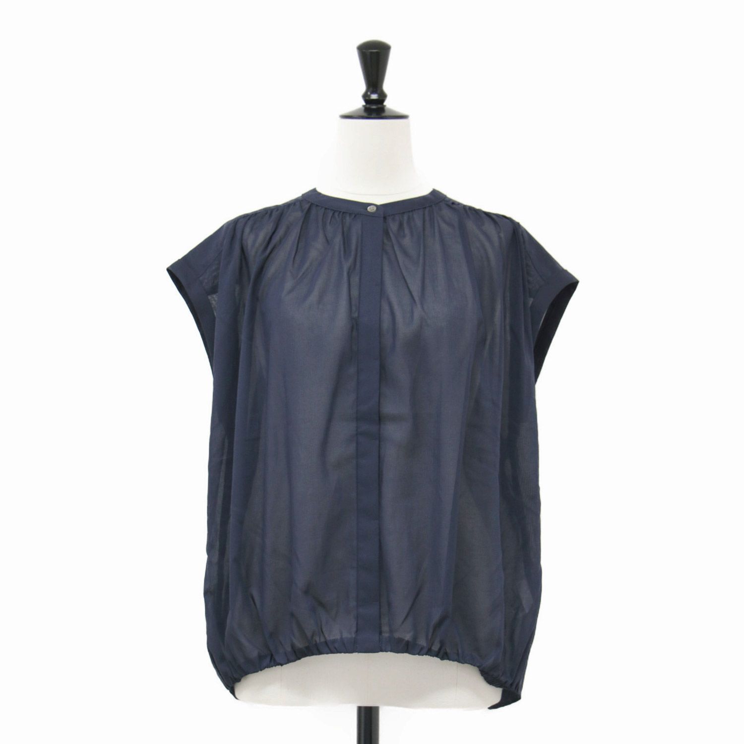 美品】theory luxe セオリーリュクス ブラウス ネイビー 紺 サイズ:38 