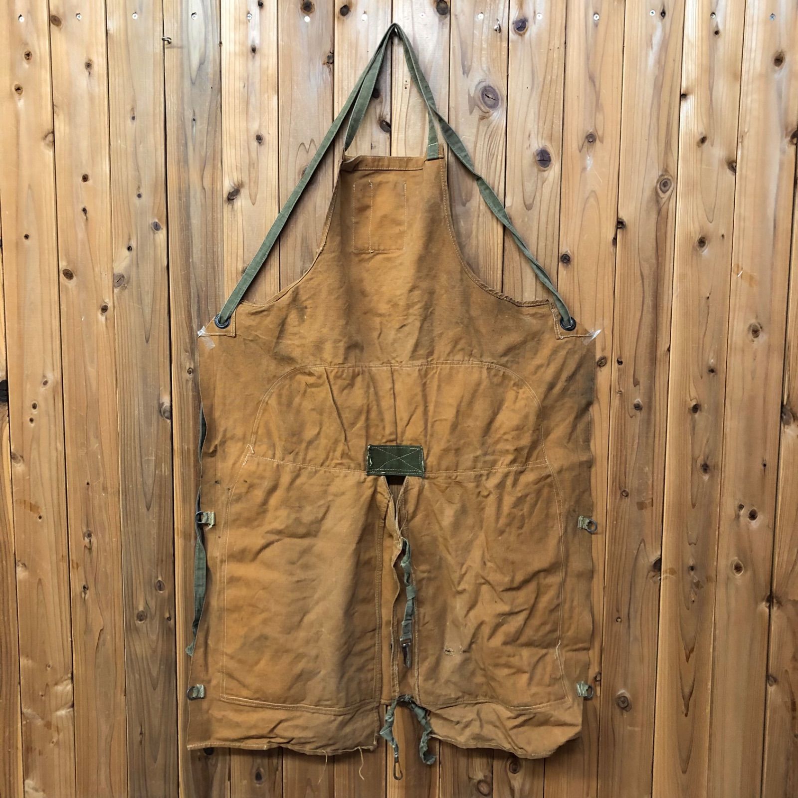 30〜50 s ヴィンテージ品 エプロン ワークエプロン キャンバス アウトドア 作業着 ミリタリー