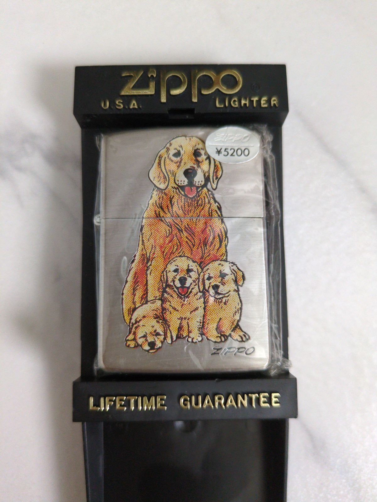ZIPPO - 【新品未使用】2001年製 ZIPPO THE DOG ゴールデン