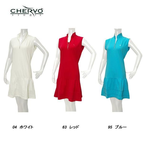シェルボ CHERVO レディース 春夏 ストレッチ 透湿性 速乾性 ノースリーブワンピース サイズ42 032-69641
