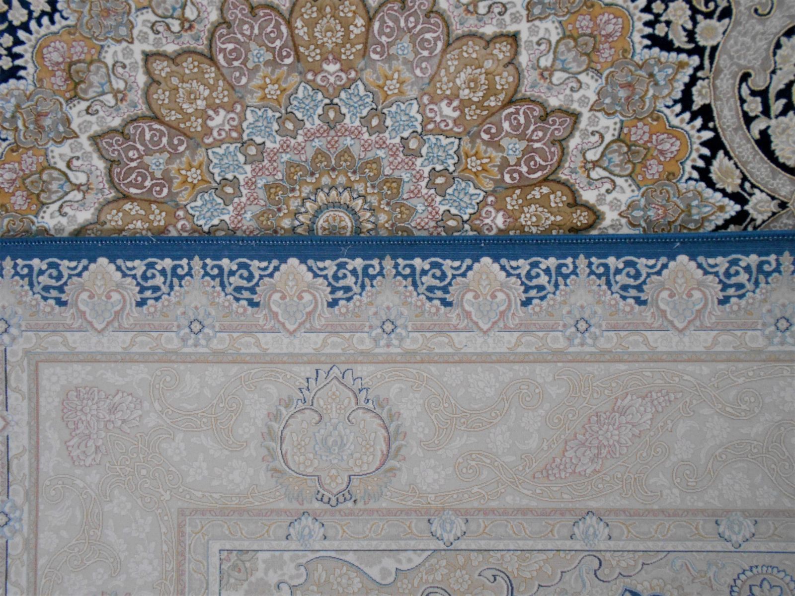 225万ノット!超高密度織 絨毯!本場 イラン産100×150cm‐200281-