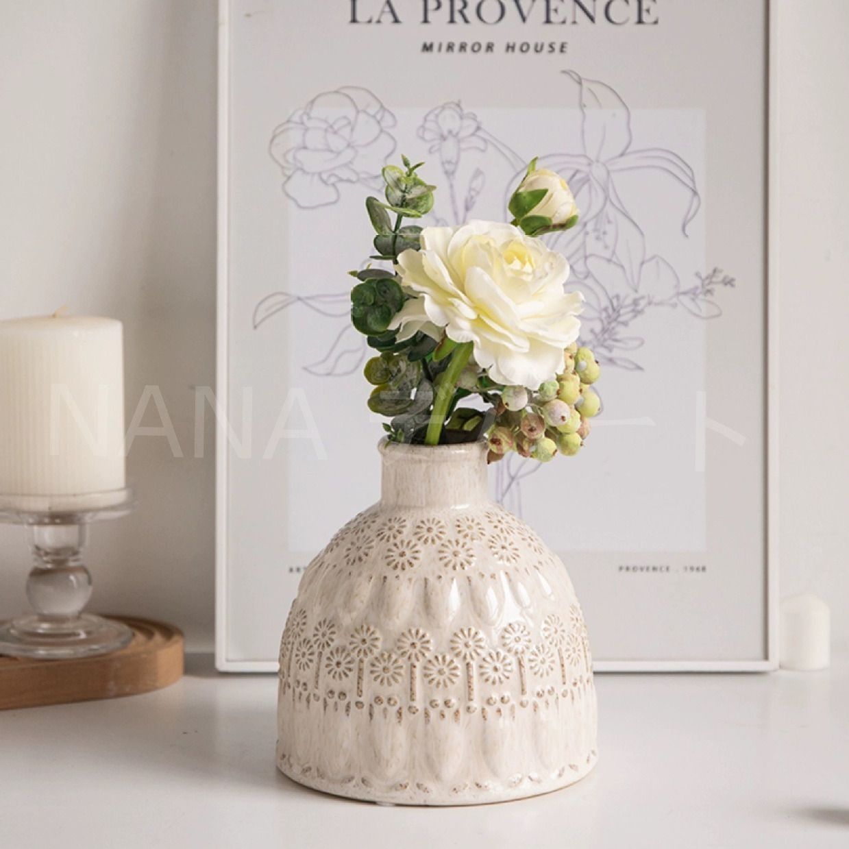 MADE IN MEXICO メキシコ製 トナラ焼 花瓶 フラワーベース 飾り