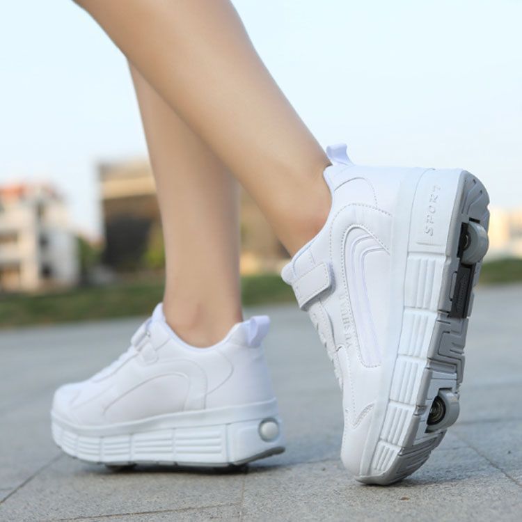 運動靴 ローラースニーカー ローラースケート キッズ ローラーシューズ 大人 メンズ 2 way レディース 二輪式 インラインスケート 子供 靴 スポーツ シューズ スニーカー 女の子 男の子 遊