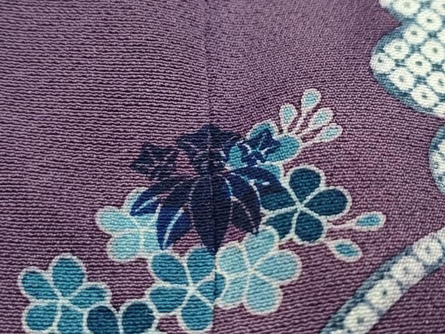 平和屋本店□極上 人間国宝 五代 田畑喜八 訪問着 駒刺繍 飛鶴