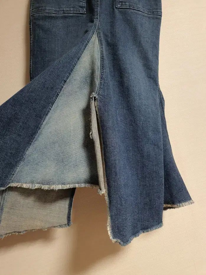 タイム TIME アンバランス ヘム デニム ロング スカート 44 サイズ WWW_MORNINGWALKER_COM