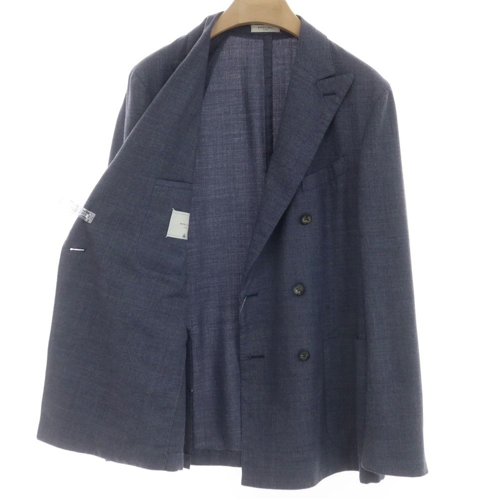 <美品>BOGLIOLI K.JACKET ネイビー ウール ジャケット 54 メンズ 【】ボリオリ BOGLIOLI K.JACKET ウールポリエステル ダブル