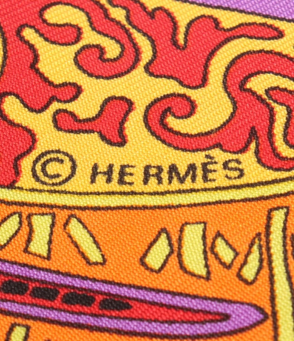 【美品】HERMES エルメス ツイリー スカーフ シルク パナマのクナ族 美品】HERMES エルメス ツイリー スカーフ シルク パナマのクナ