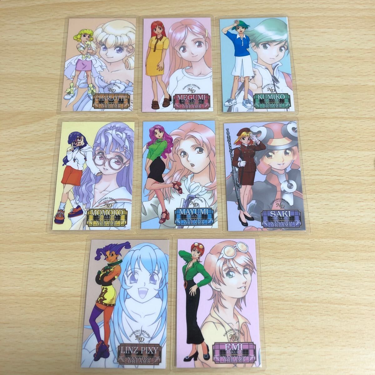 aca53 クイズなないろDREAMS ラミカ ラミネートカード カプコン まとめ カード 全8種？ 森永めぐみ 不二家桃子 江崎久美子 鐘紡サキ 絵美