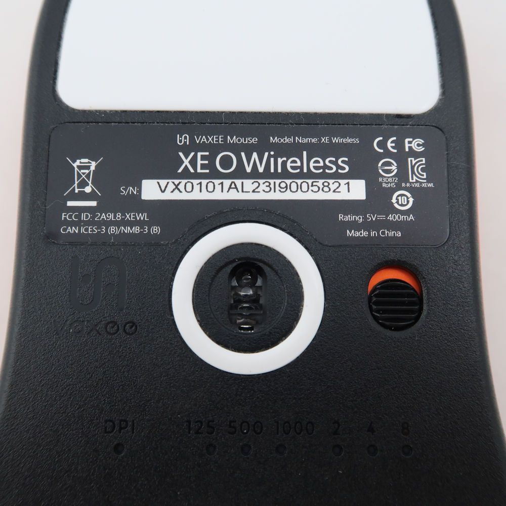 美品 VAXEE ヴァクシー XE O Wireless Mouse (VXD01) ワイヤレス ゲーミングマウス 左右対称 FPS eスポーツ PC周辺機器 HY1117 【中古】