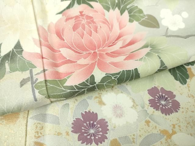 63✨✺美品 正絹 金彩作家 小石田秀峯落款 トール 訪問着 A3825 63✨様専用✺美品 正絹 金彩作家 小石田秀峯落款 トール 訪問着