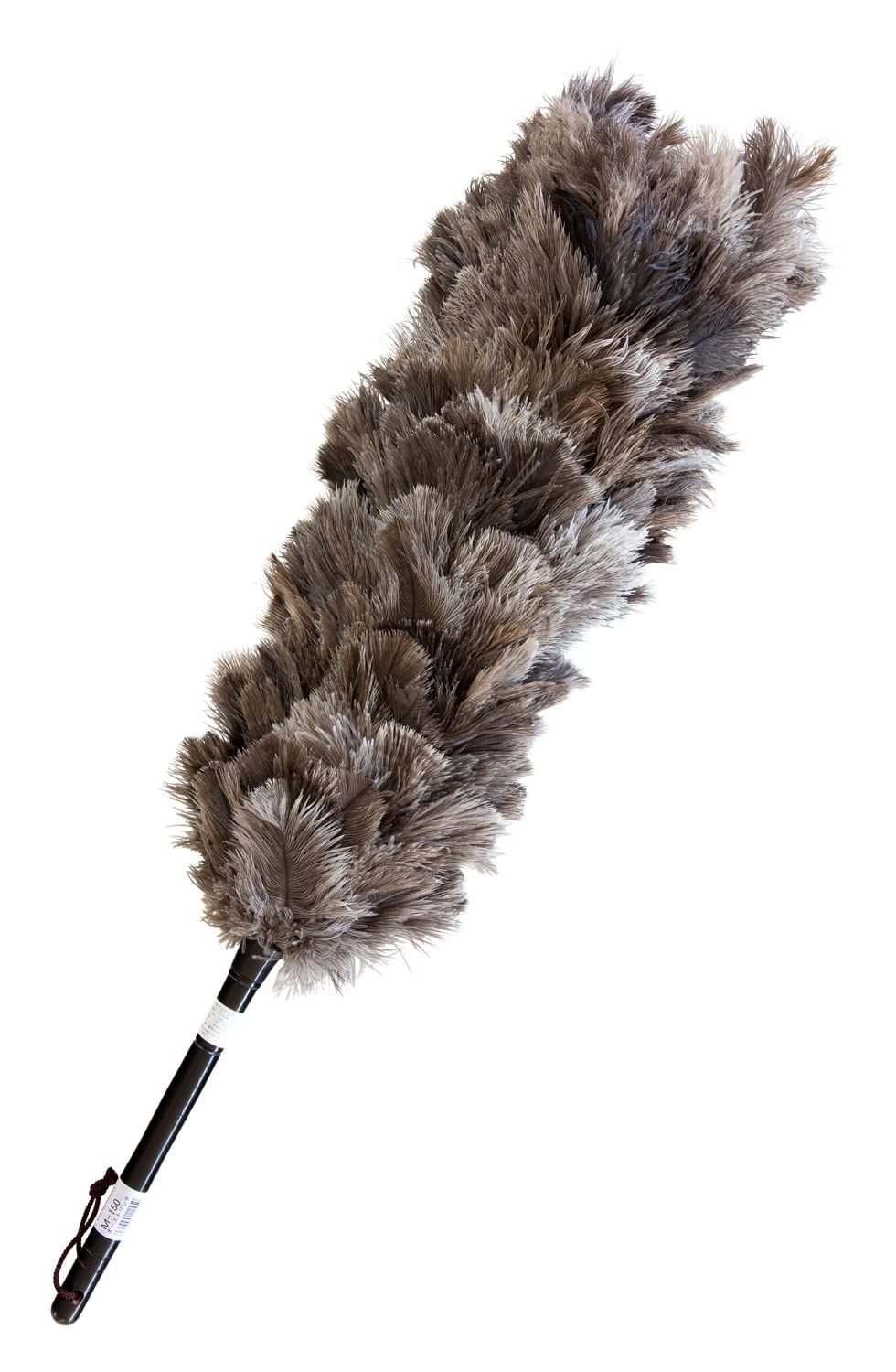 オーストリッチ羽毛の ファーストクラス フロスフェザー を使用! 最 の手造り毛ばたき! 全長約98cm オーストリッチ ESCI 毛ばたき M-150