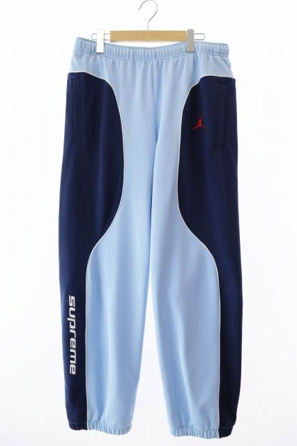 シュプリーム SUPREME ×NIKE ナイキ 24AW Jordan Tricot Track Pants ジョーダン トリコット トラック パンツ M 青 ブルー ブランド古着ベクトル 中古 AA 250120