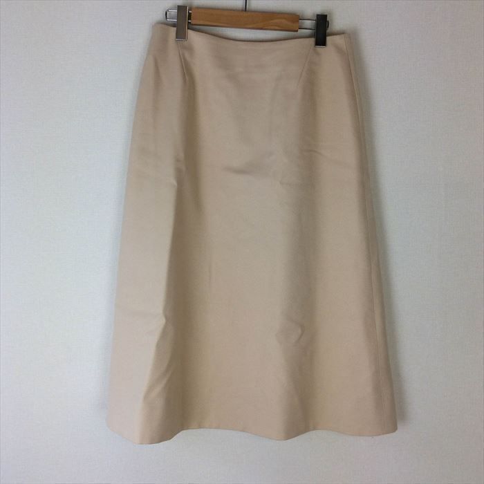 ドゥロワー Drawer ツイルタックスカート ベージュ コットン