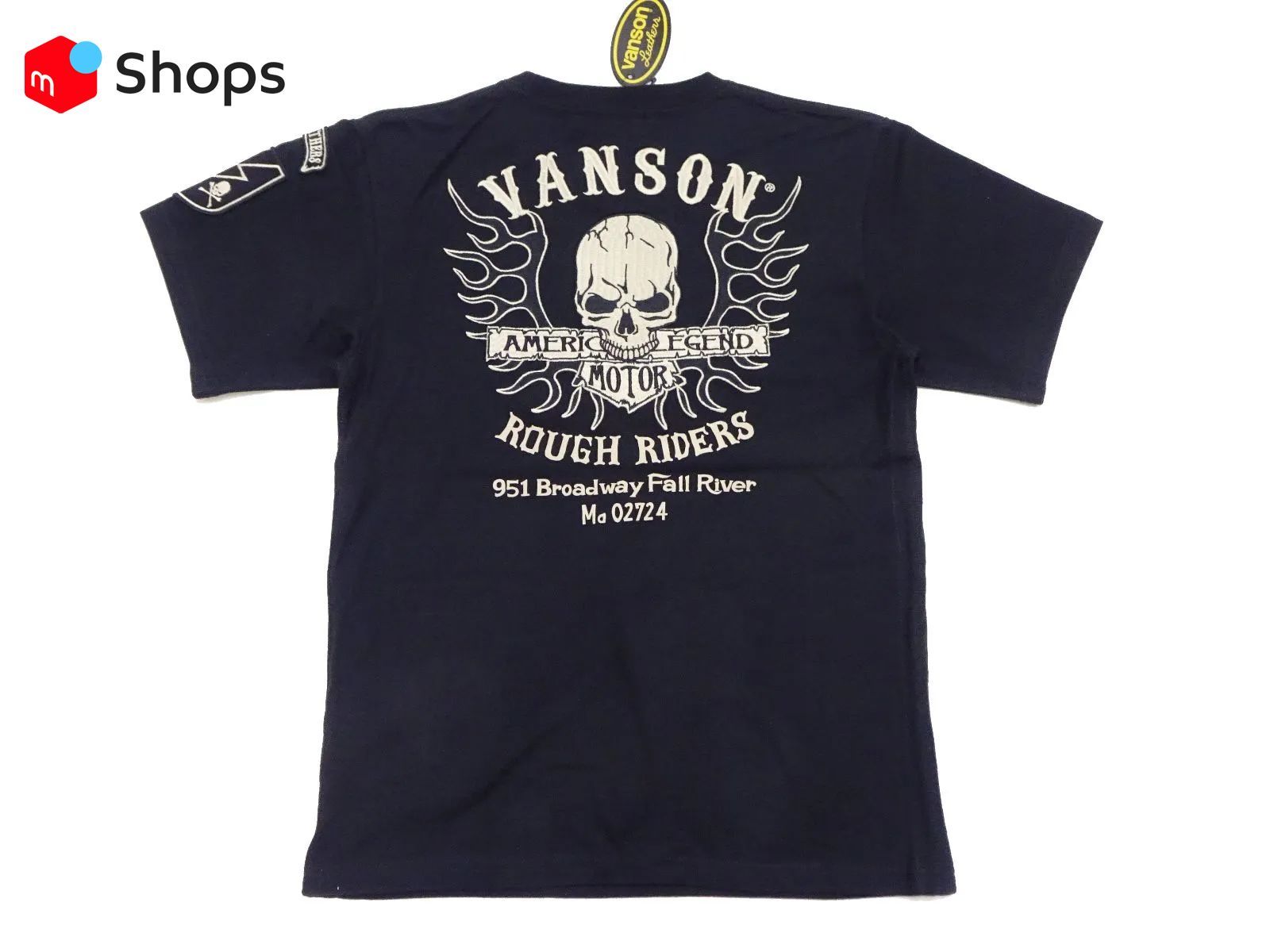 NVST-2305 バンソン VANSON Tシャツ NVST-2305「スカル ファイアー