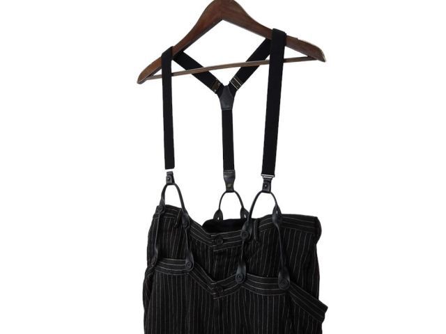 ヨウジヤマトモ サスペンダー ヨウジヤマモト 変形サスペンダースラックス