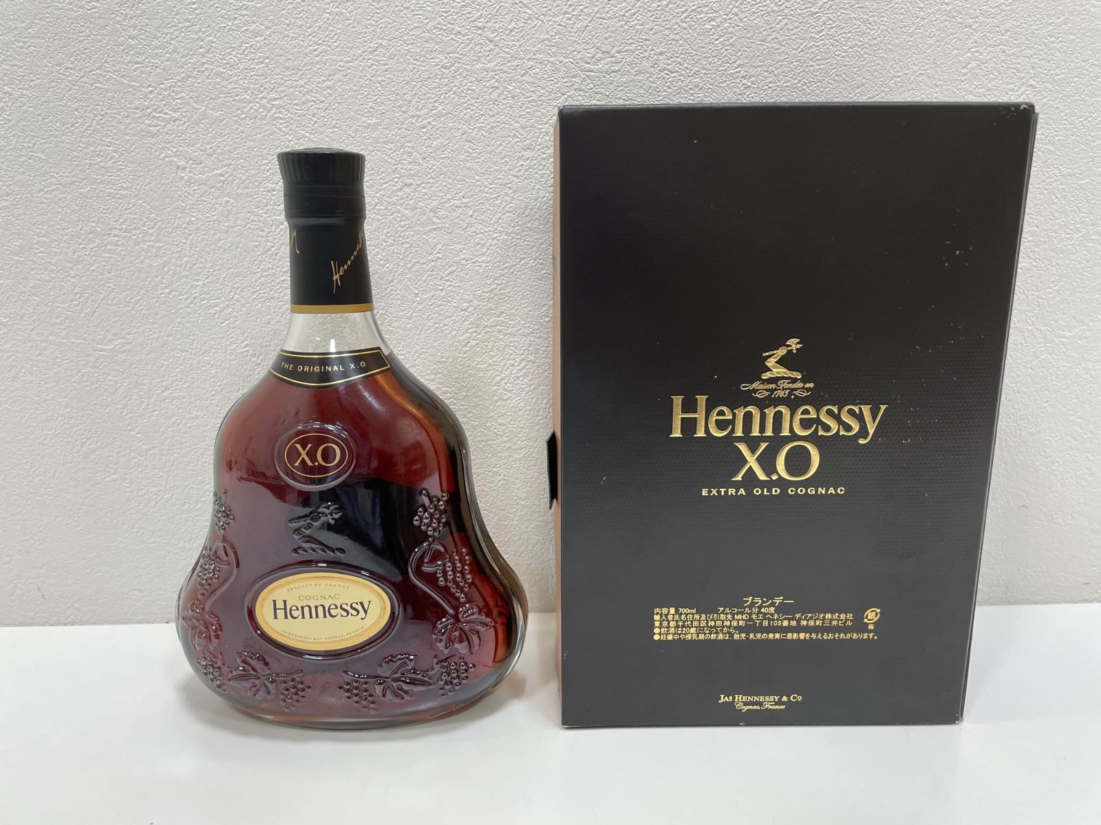 M15815】お酒 Hennessy X.O ヘネシー 40% 700ml ブランデー ケース付き