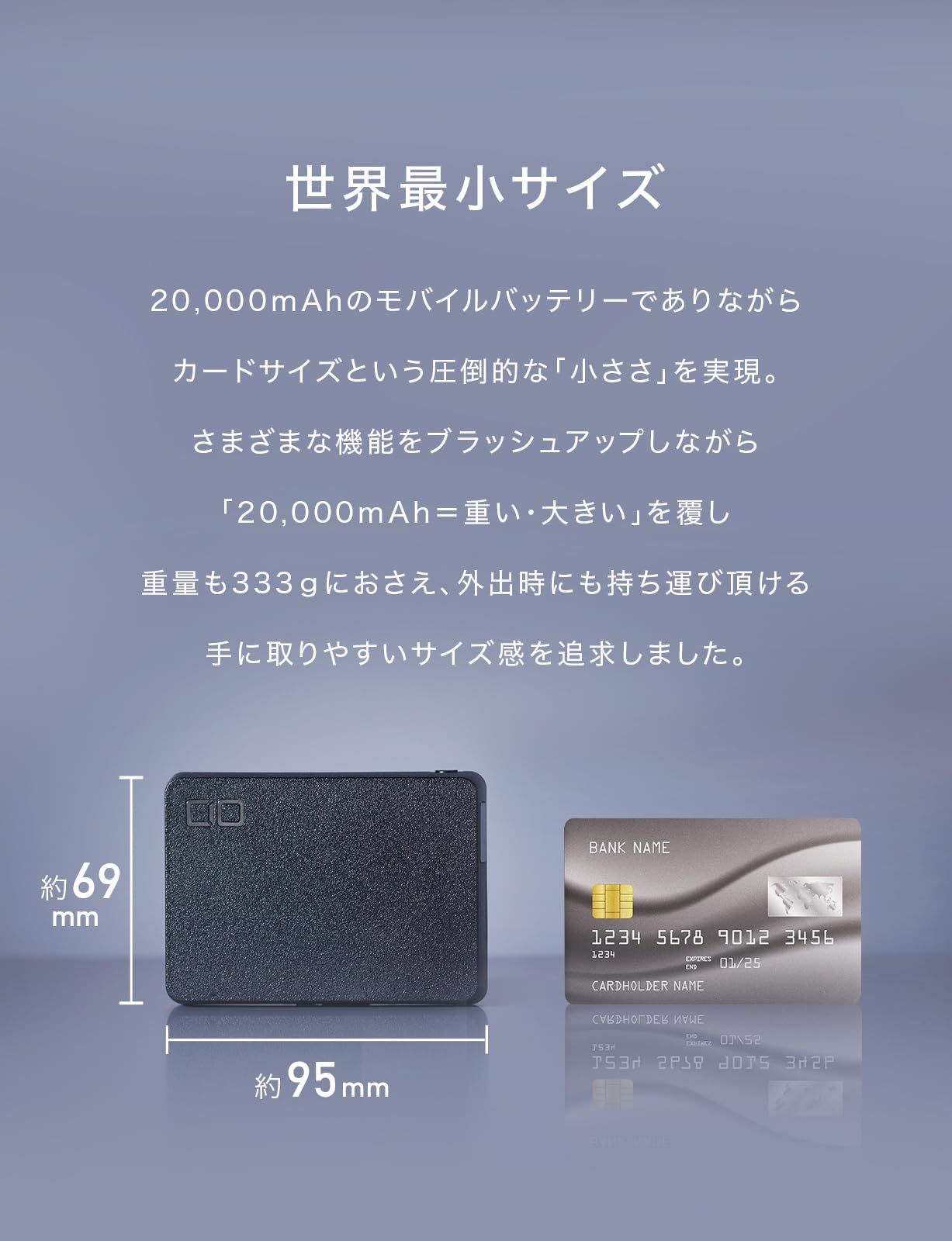 CIO SMARTCOBY TRIO 20000mAh 65W モバイルバッテリー 大容量 小型