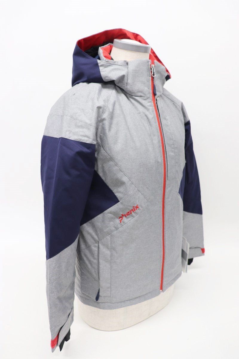 Phenix フェニックス ジュニア スキージャケット サイズ14 グレー×ネイビー スポーツ キッズ R 2509-221