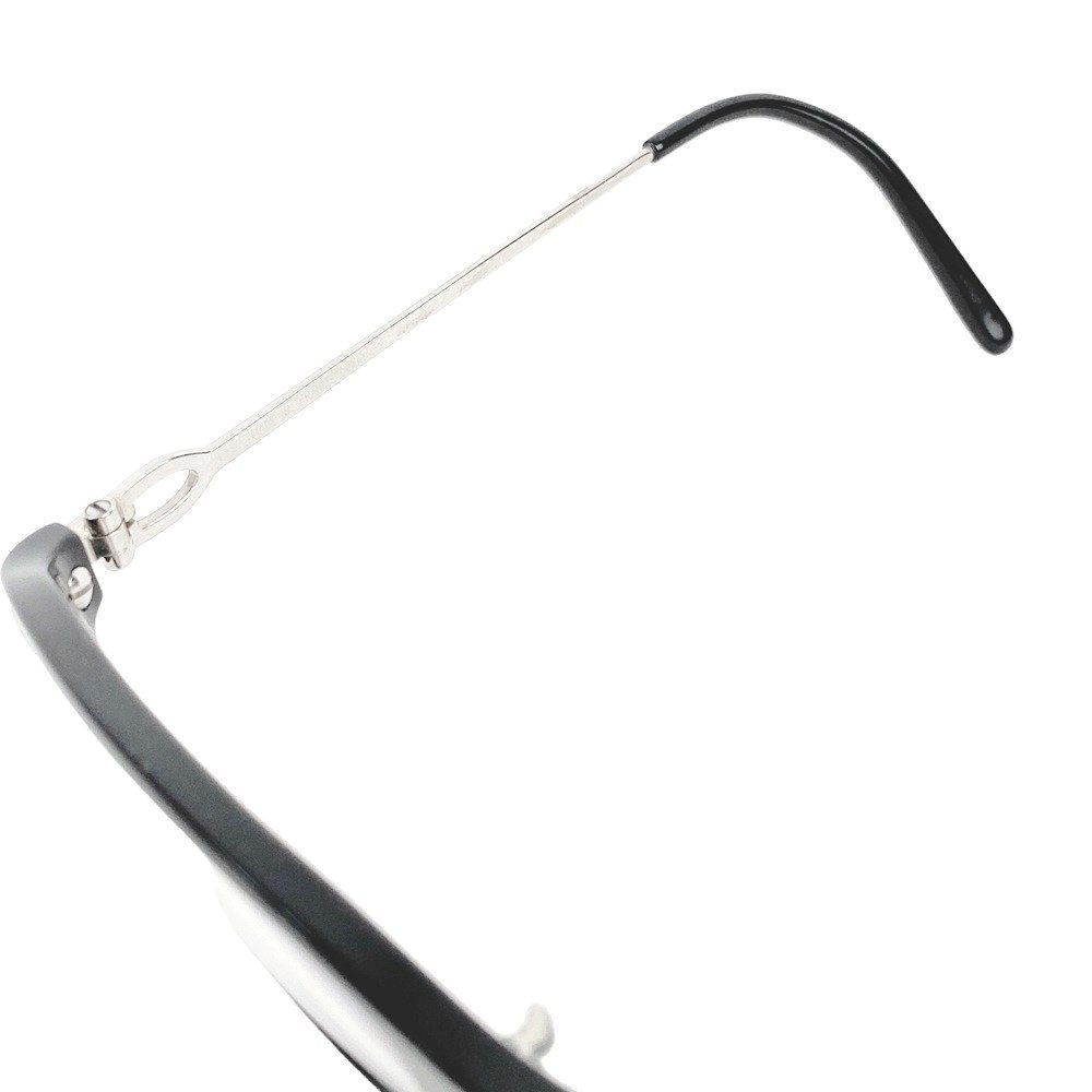 ■美品■　カルティエ C モチーフ 眼鏡 メガネ 度入り スクエア ブラック シルバー 【169410】 2329414799.jpg?1721987803
