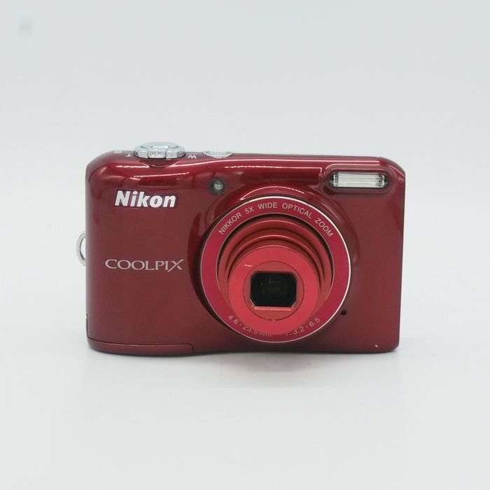 Nikon COOLPIX L28コンパクトデジタルカメラ レッド 単三電池稼働