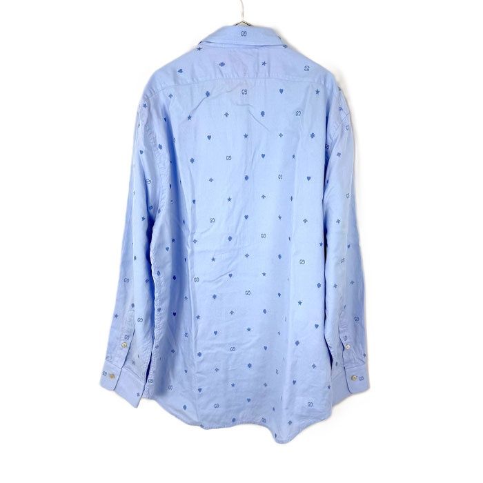 メンズGUCCI 星柄刺繍 長袖シャツ GUCCI 星柄 長袖シャツ 【公式通販】
