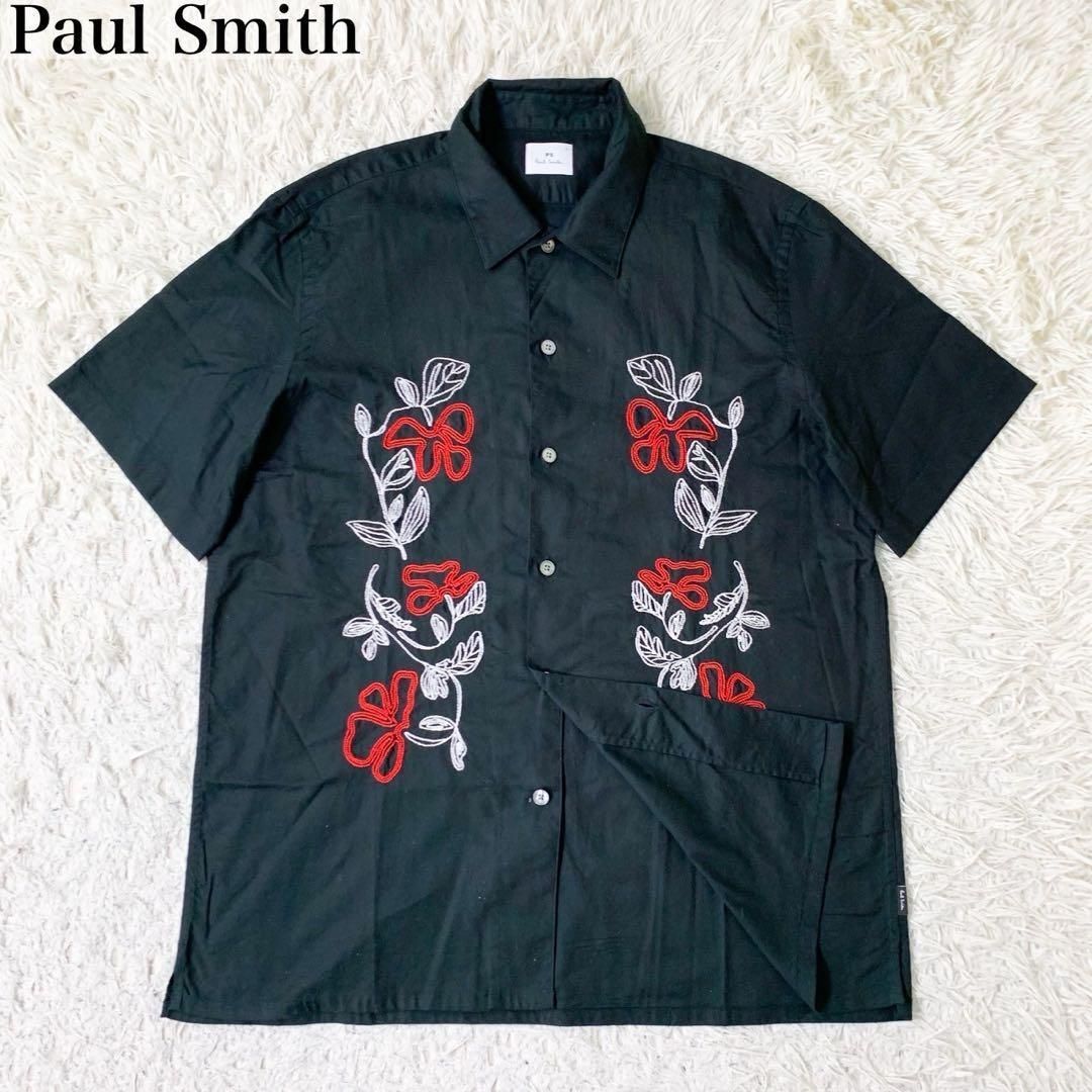 現行 PS Paul Smith ピーエスポールスミス エンブロイダリー Sea