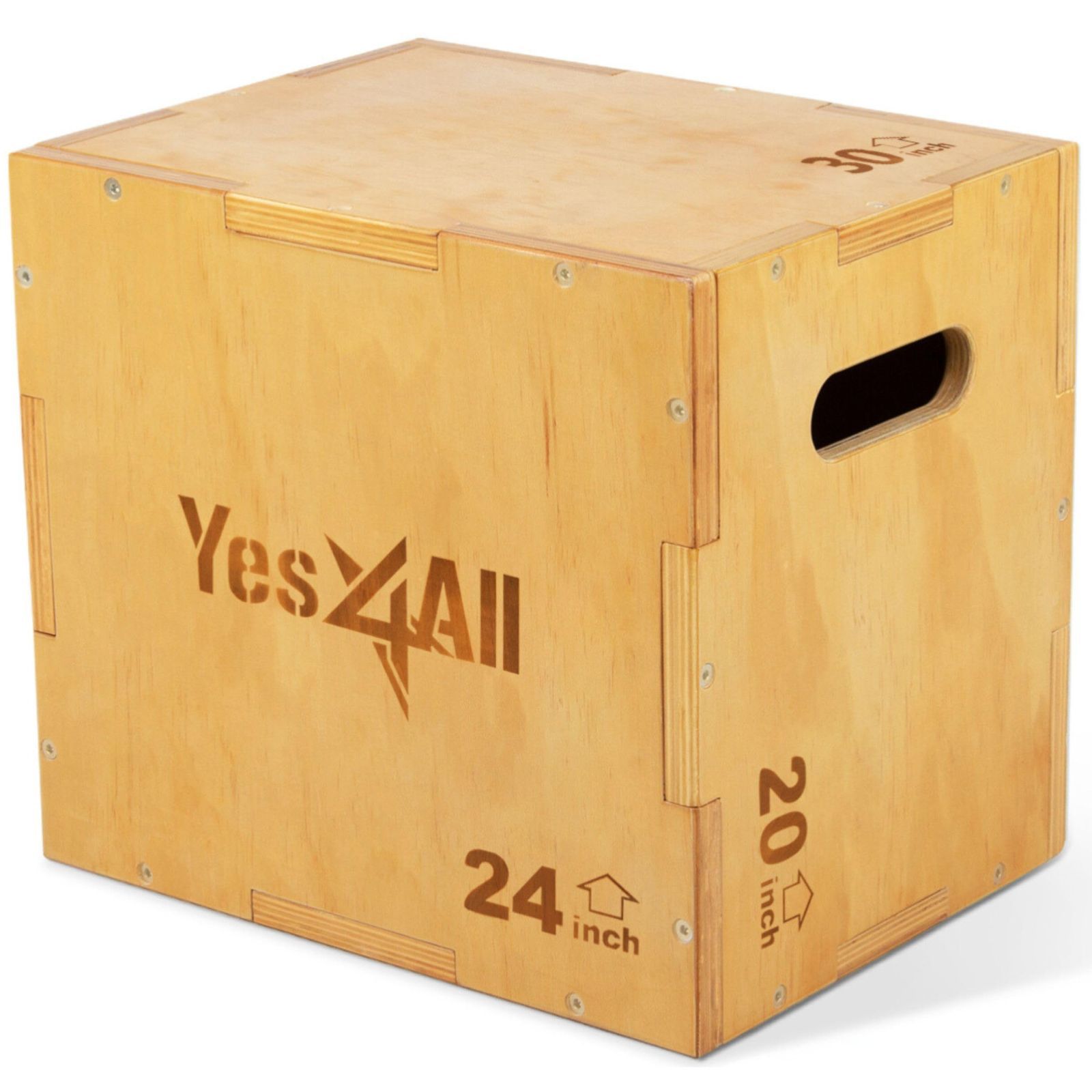 ジャンプボックス 木製 踏み台昇降 ウッド プライオボックス コンディショニング ジャンプ台 イエスフォーオール Yes4All ステップ台
