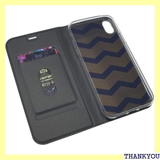 iphone XS Max スマホ ケース iphoneXS Max マックス iphone Xsマックス 携帯ケース アイフォンXs MAX case 手帳型 ケース カバー カードポケット 内蔵マグネット シンプル オシャレ スタンド イトブラック 123