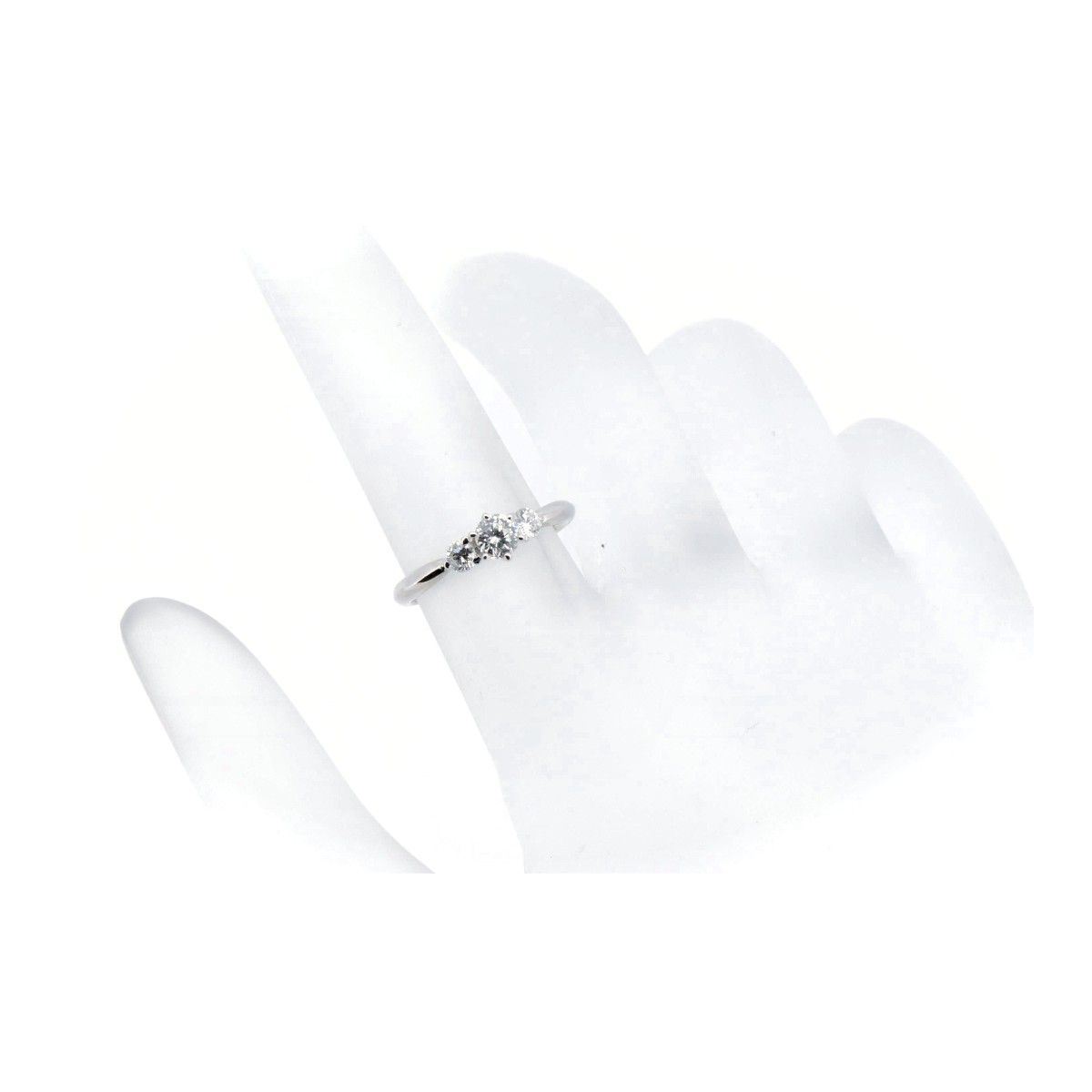 D&D144 ダイヤモンドリング 指輪 0.23ct 0.16ct 7号 PT900(プラチナ  