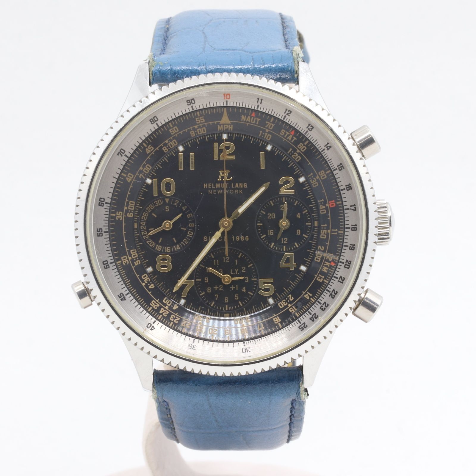 HELMUT LANG 手巻き時計 シルバー文字盤