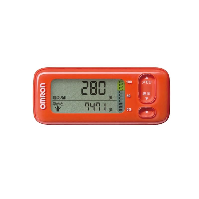 オムロン 活動量計 （レッド）OMRON カロリスキャン HJA-404-R 1