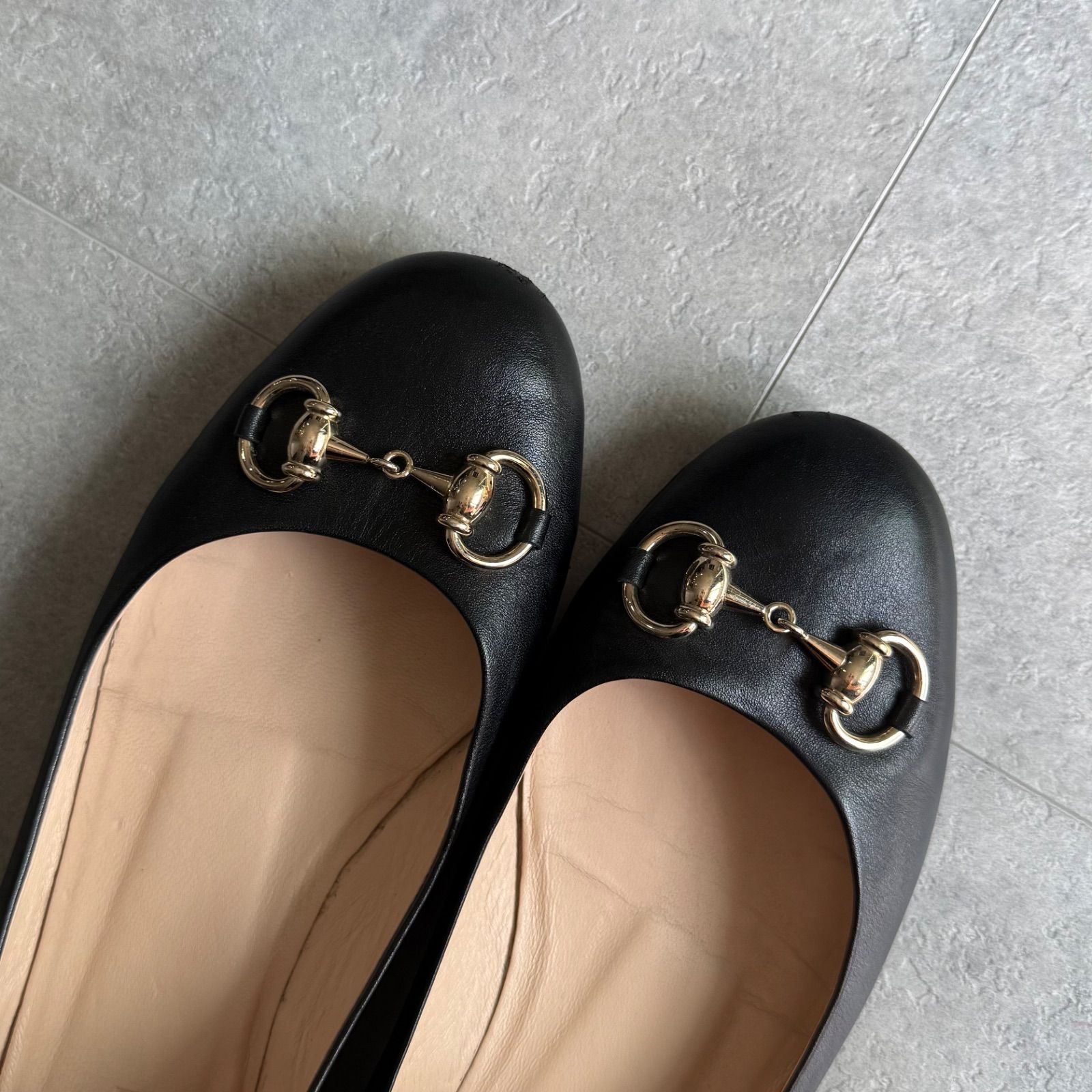 GUCCI ホースビットパンプス フラットシューズ バレエシューズ