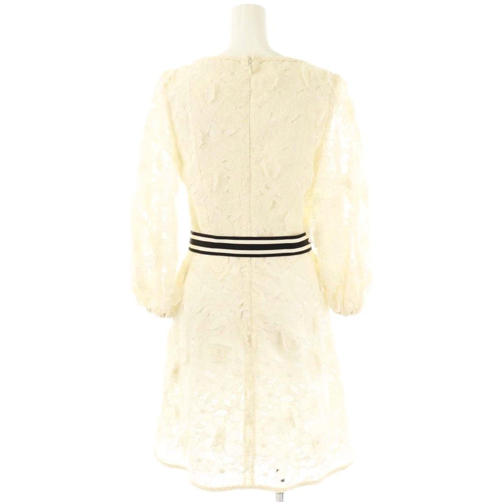 ★ジマーマン★AUGUST リネン 長袖ワンピース レースドレス ジマーマン Zimmermann リネンシルクフラワーレースワンピース