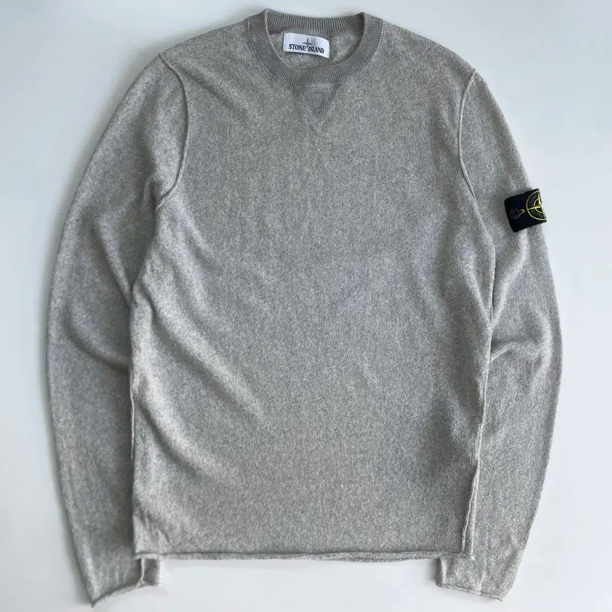 Stone Island ストーンアイランド 21SS ニットセーター グレーS Stone Island STONE ISLAND(ストーンアイランド) ワッペン