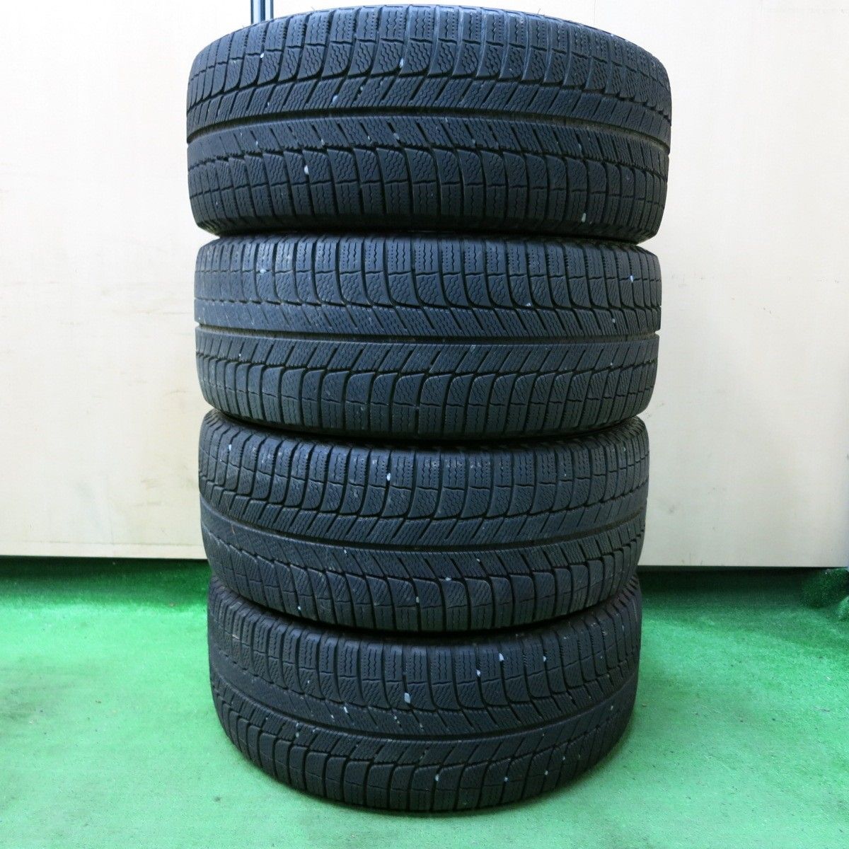 *送料無料* バリ溝！9分★ベンツ等 EUROFORSCH 245/45R18 スタッドレス ミシュラン X-ICE3+ ユーロフォルシュ PCD112/5H★4072502SYス