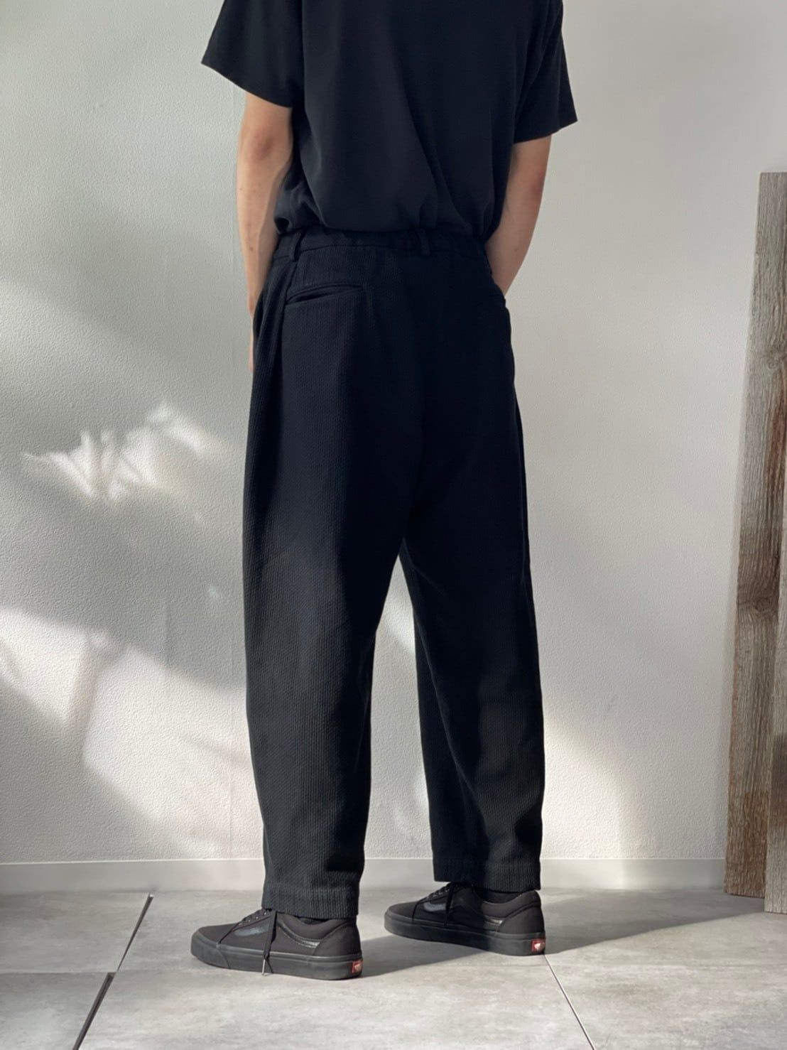 コリーナ colina Sashiko W-tuck Pants - ワークパンツ