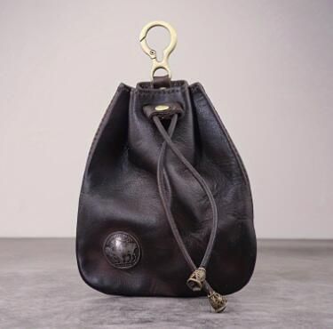 ☆本革 アメリカンレトロ クラシカル小銭 小物入れ レザーポーチ