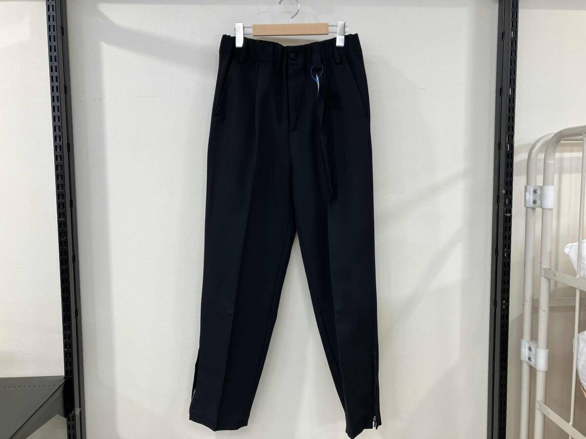 WIZZARD ウィザード EASY TROUSERS イージートラウザーズ ワイドパンツ size 2 22AW 黒 ブラック サイドジップ テーパード メンズ
