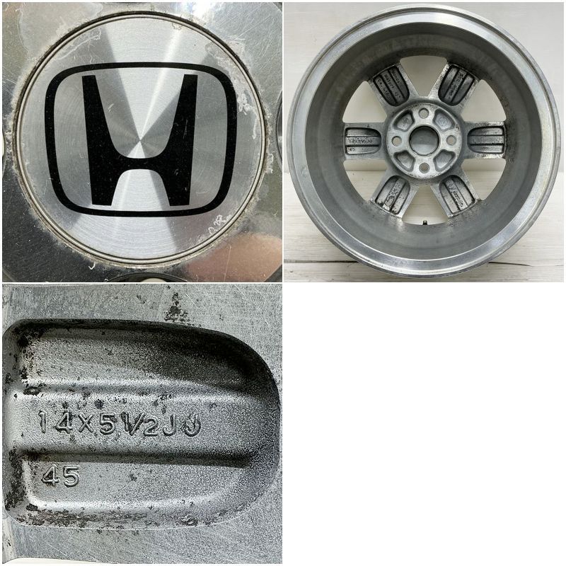 中古 14インチ アルミ ホンダ モビリオ 純正 4本セット フィット