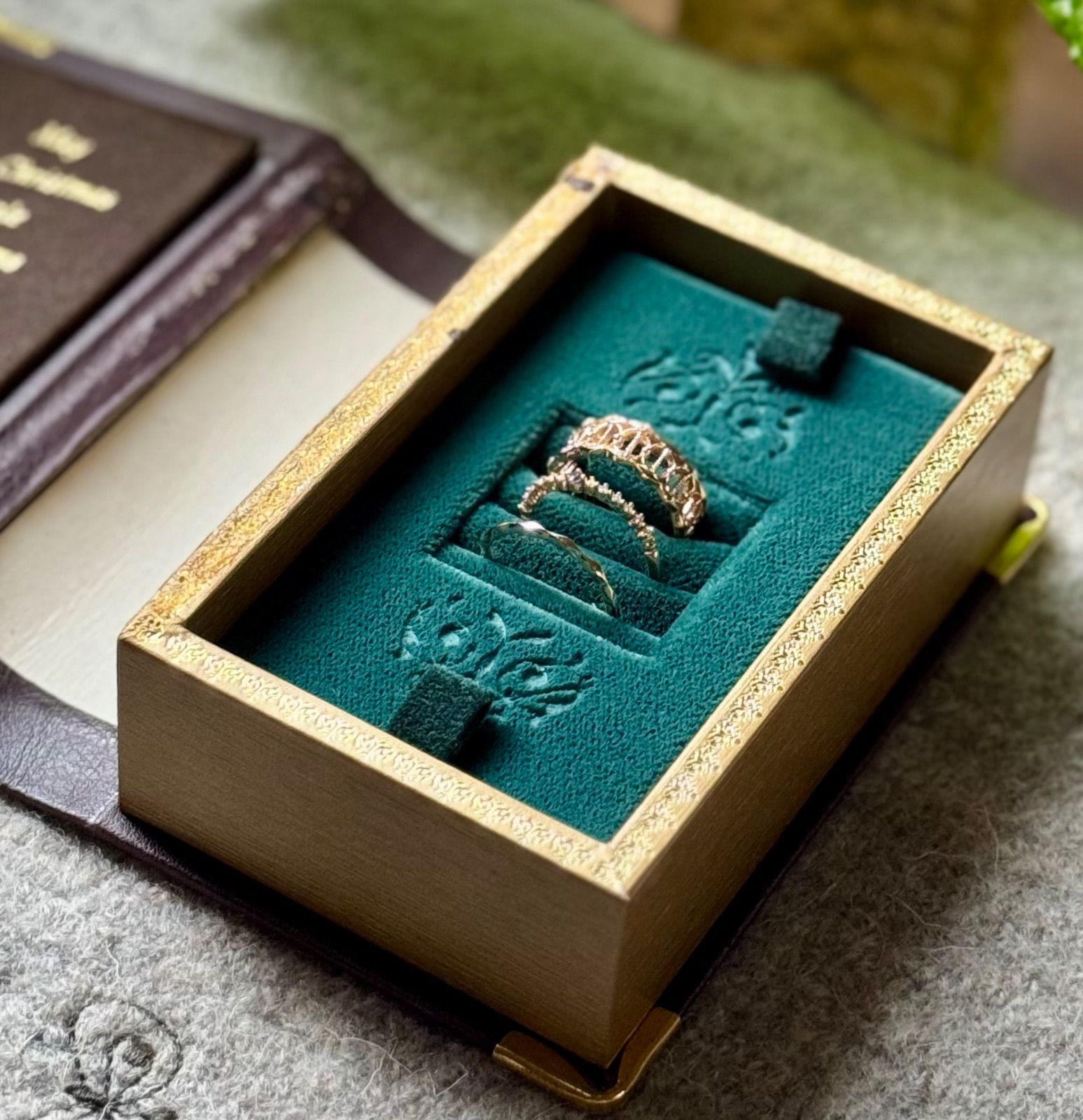 agete◆K10*11号*2008年クリスマス限定リング3点セット*アガット agete◇K10*11号*2008年クリスマス限定リング3点セット*アガット