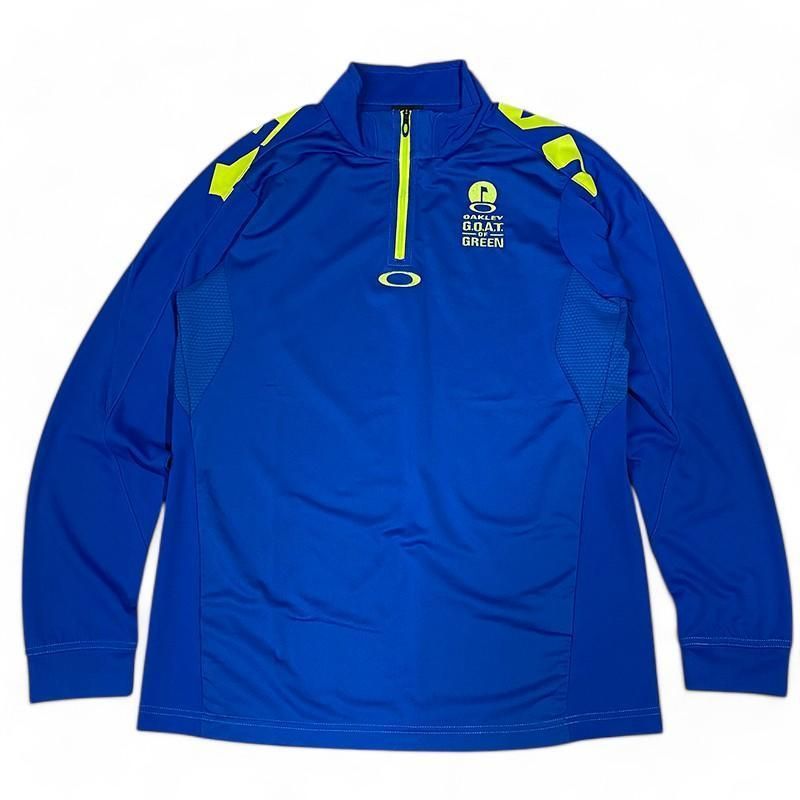 OAKLEY オークリー ハーフジップ 長袖Tシャツ ブルー系 L - メルカリ