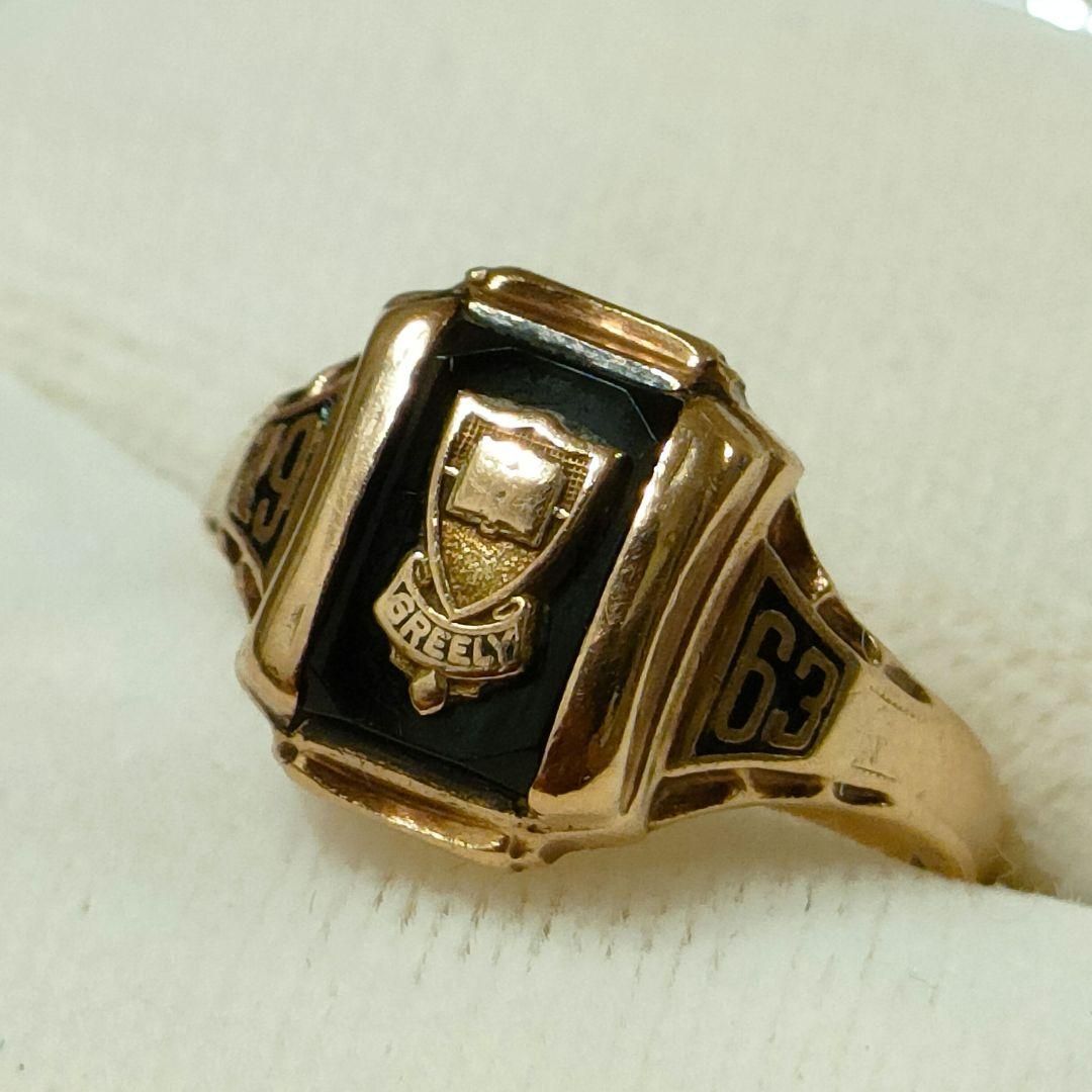 HERFF JONES 10K カレッジリング 1963年 ヴィンテージ 11号