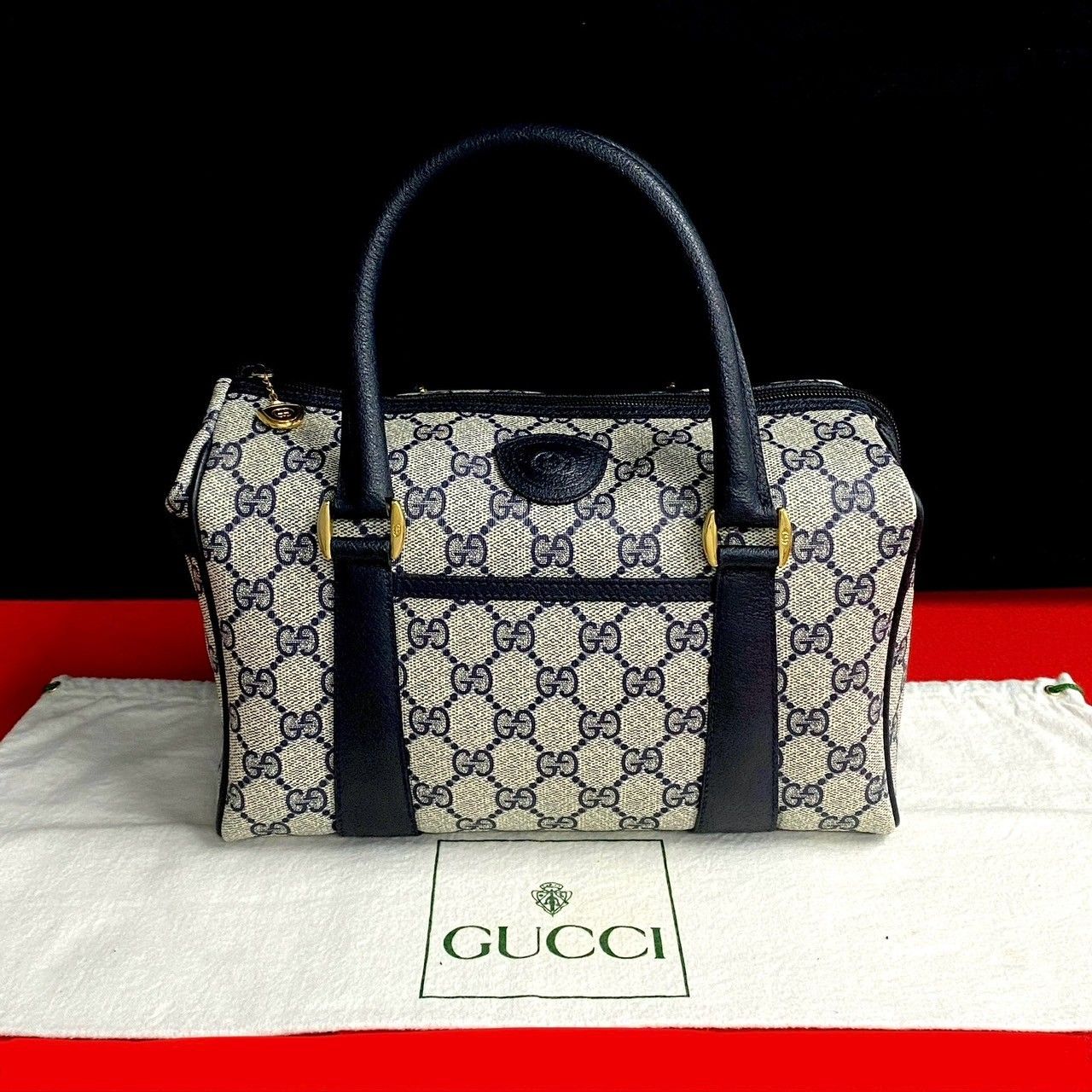 極 美品 希少品 GUCCI グッチ オールドグッチ ヴィンテージ GG ロゴ 柄 