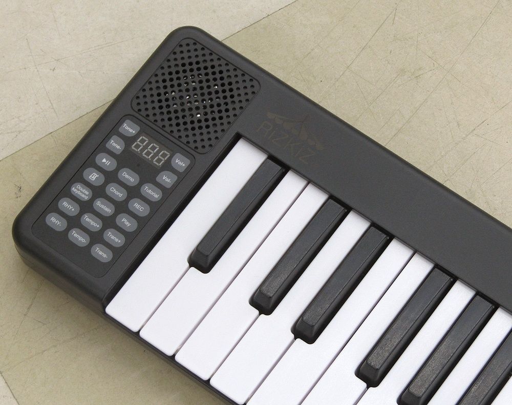 RiZKiZ USB充電式 二つ折り電子キーボード 88鍵 コードレス 折りたたみ